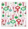Merry Fun Ornament Beverage Napkins – 20ct 5" Colorful Holiday Cocktail Napkins for Christmas & Winter Parties
